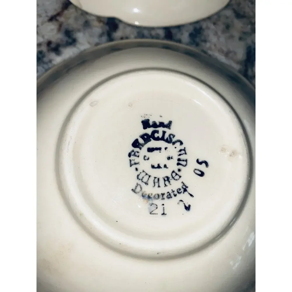 Franciscan Desert Rose Cereal Bowl Lot of 4 1947 Hand Decorated USA Backstamp